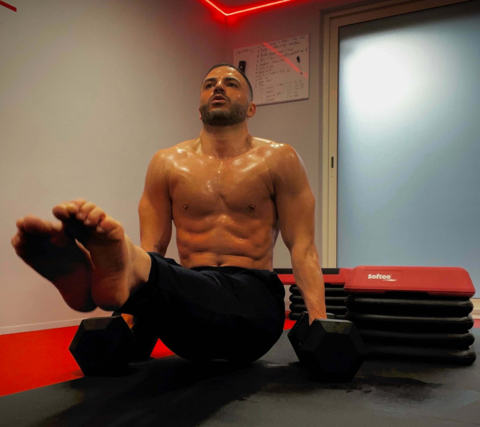 Préparation physique, endurance. Hugo tronche en train de s'entrainer